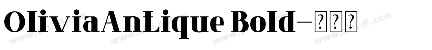 OliviaAntique Bold字体转换